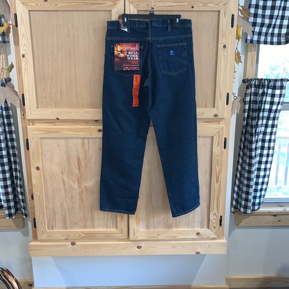 RK Brand NWT real work wear denim jeans size 34 x 32 - Picture 2 of 3